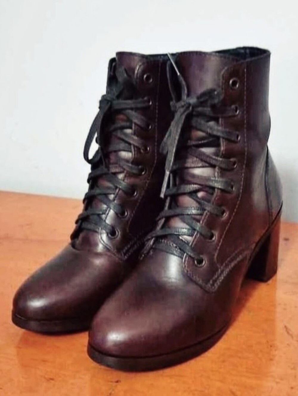 Thursday Boot Company Women's Leather Lace-Up Boots - Brown Size 6.5